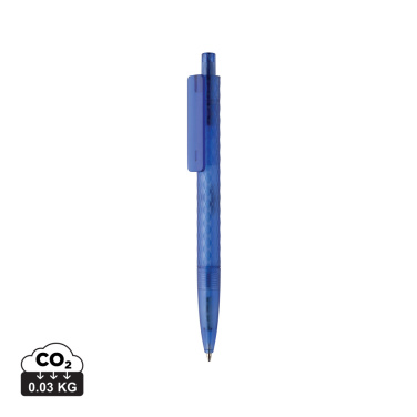 Logo trade advertising products image of: X3 GRS recycled PC plastic pen frosted