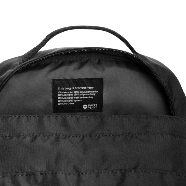 Logotrade promotional giveaway image of: SP Aware™ RPET Edin 100% recycled 15.6 inch laptop backpack