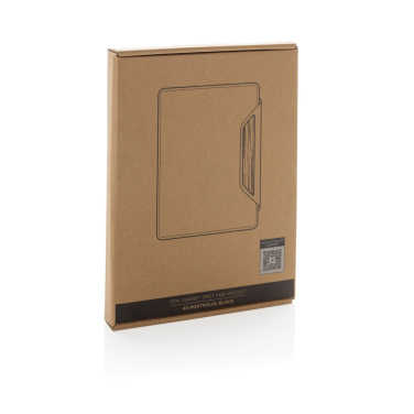 Logotrade business gift image of: Teri AWARE™ RPET and walnut A5 portfolio