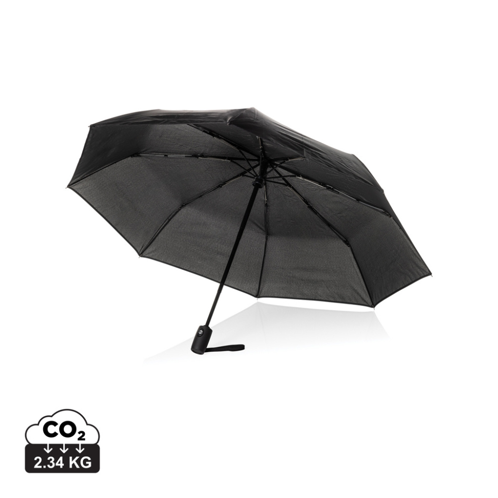 Logotrade promotional product image of: Swiss Peak Vito Aware™ RPET 21 inch auto open/close umbrella