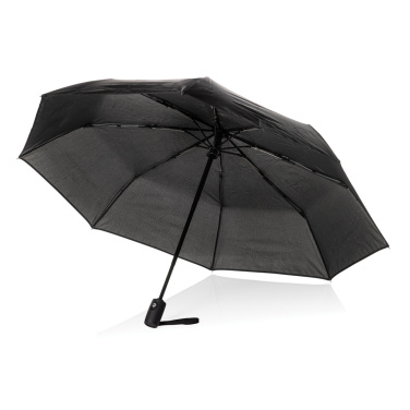 Logo trade business gift photo of: Swiss Peak Vito Aware™ RPET 21 inch auto open/close umbrella