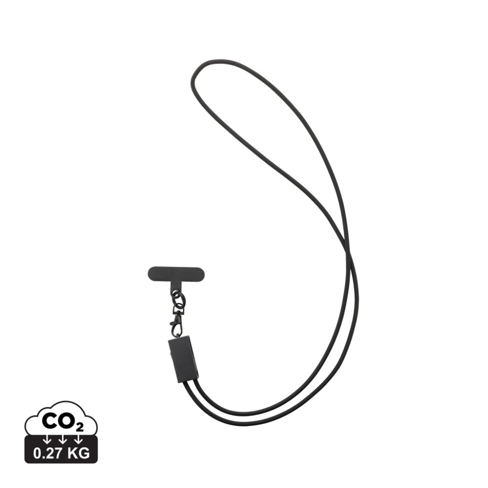 Logo trade promotional gift photo of: Terra RCS recycled PET phone cord with dual charge cable