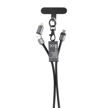 Logotrade advertising product image of: Terra RCS recycled PET phone cord with dual charge cable