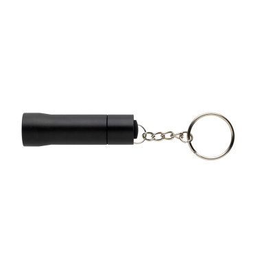 Logo trade promotional giveaways picture of: Flash RCS recycled aluminium keychain torch