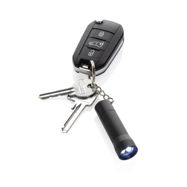 Logotrade promotional product picture of: Flash RCS recycled aluminium keychain torch