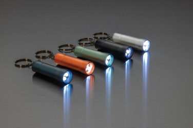 Logotrade advertising product picture of: Flash RCS recycled aluminium keychain torch