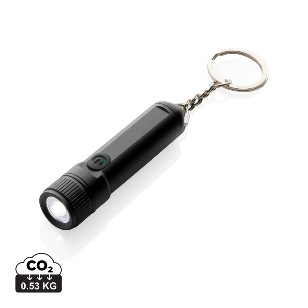 Logotrade promotional product image of: Gear X rechargeable ultra bright keychain torch