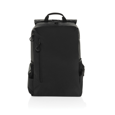 Logotrade promotional giveaway image of: Lima Aware™ RPET water resistant 15.6 laptop backpack