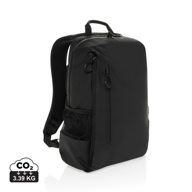 Logo trade promotional merchandise picture of: Lima Aware™ RPET water resistant 15.6 laptop backpack