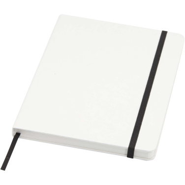Logo trade promotional item photo of: Holm A5 stone paper hard cover notebook with lined pages