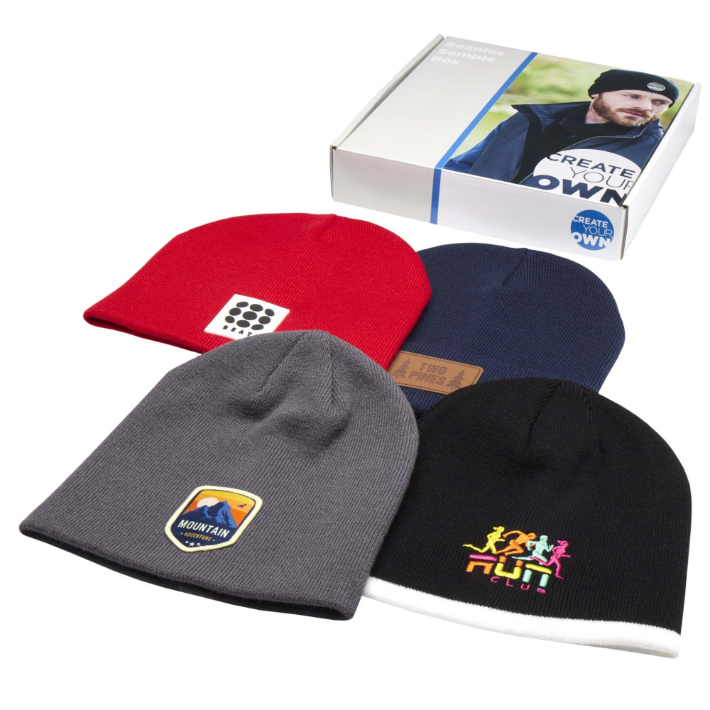 Logo trade promotional gift photo of: Beanie sample box