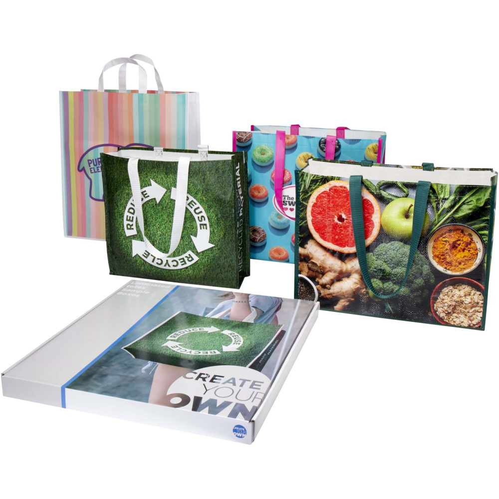 Logotrade promotional gift image of: Laminated totes sample box