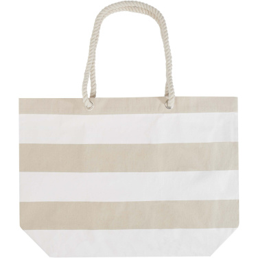 Logo trade promotional giveaways picture of: Florida 270 g/m² GRS recycled beach tote bag 18L