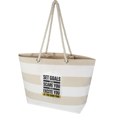 Logotrade advertising product picture of: Florida 270 g/m² GRS recycled beach tote bag 18L