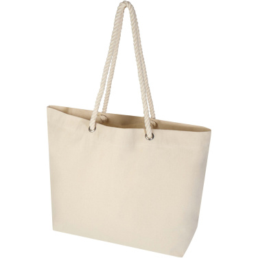 Logo trade corporate gifts image of: Florida 270 g/m² GRS recycled beach tote bag 18L