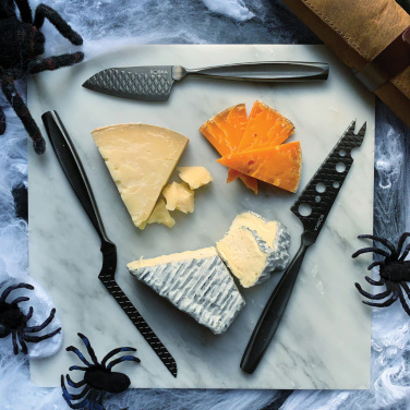 Logo trade advertising products image of: BOSKA Cheese Knife Set Monaco+ Black