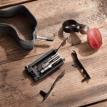 Logo trade corporate gifts image of: Set of bike tools MERAPI Schwarzwolf