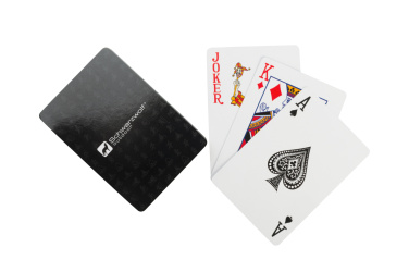 Logotrade promotional gift picture of: Set of playing cards and dice MURRAY Schwarzwolf