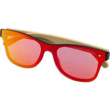 Logo trade promotional gift photo of: Tan sunglasses with bamboo temples