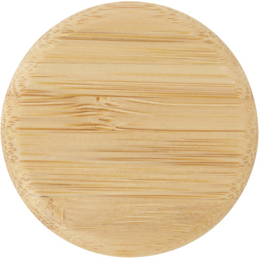 Logotrade promotional giveaways photo of: Porto 500 ml glass water bottle with silicone handle and bamboo lid