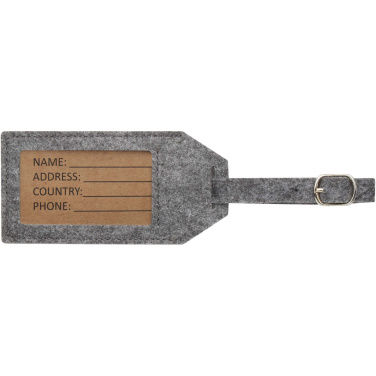 Logo trade promotional products image of: Tie luggage tag
