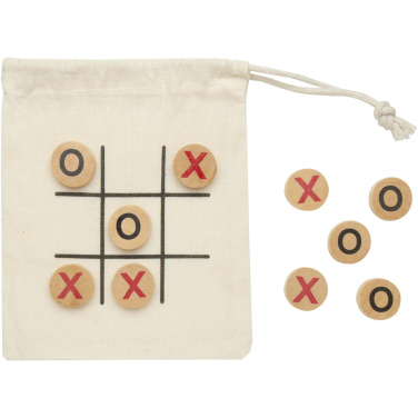 Logo trade promotional merchandise image of: Whorl wooden tic, tac, toe game