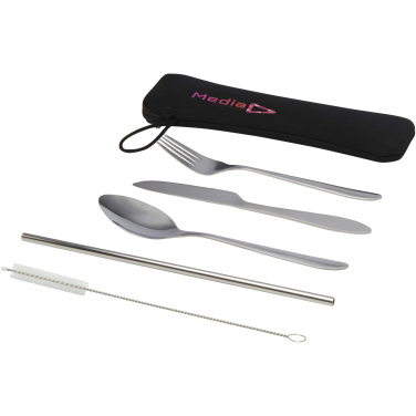 Logo trade advertising products picture of: Sheen 5-piece stainless steel cutlery set