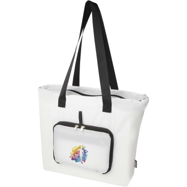 Logotrade promotional item image of: EcoFold RPET foldable tote bag 16L
