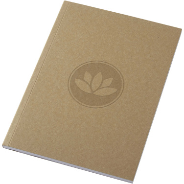 Logotrade promotional merchandise picture of: Novella Austen A5 recycled soft cover kraft notebook - 50 sheets 