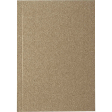 Logo trade promotional giveaway photo of: Novella Austen A6 recycled soft cover kraft notebook - 100 sheets