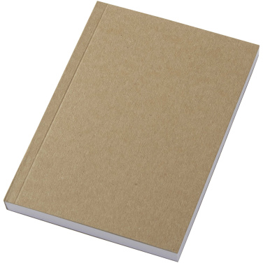 Logo trade promotional items image of: Novella Austen A6 recycled soft cover kraft notebook - 100 sheets