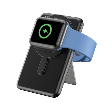 Logotrade promotional gift image of: Urban Vitamin Redwood 5in1 5000mah 20W PD magnetic powerbank