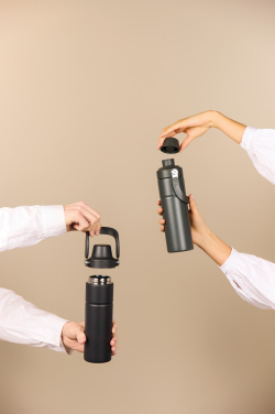 Logo trade promotional items picture of: Baltimore trek RCS recycled SS bottle 600 ML