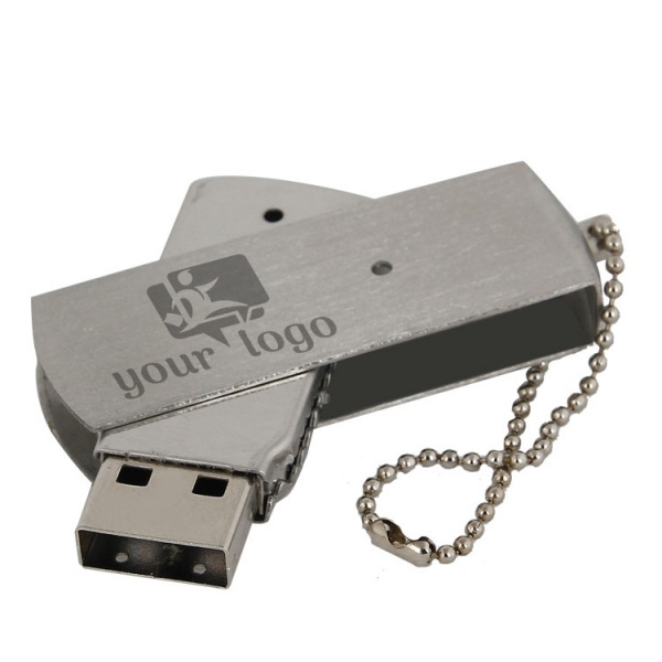 Logo trade promotional items image of: Metal USB stick