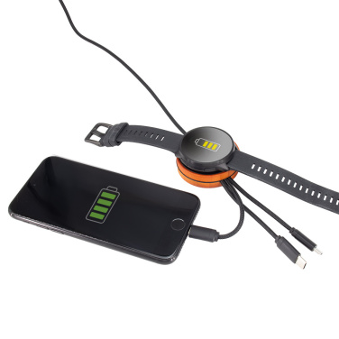 Logotrade promotional gift picture of: Big cable 4in1 with illuminated logo - i5w