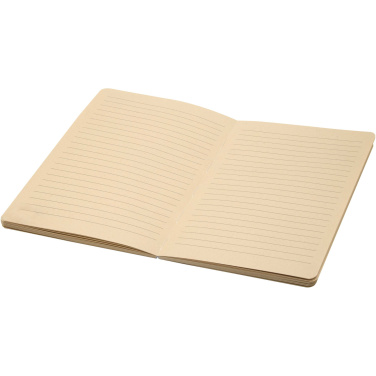 Logo trade promotional products image of: Liliana A5 sugarcane and RPET soft cover notebook