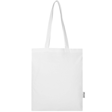 Logotrade business gifts photo of: Madras Blend 140 g/m² GRS recycled cotton tote bag 7L