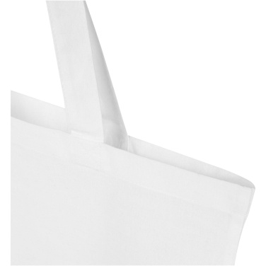 Logotrade promotional product picture of: Madras Blend 140 g/m² GRS recycled cotton tote bag 7L