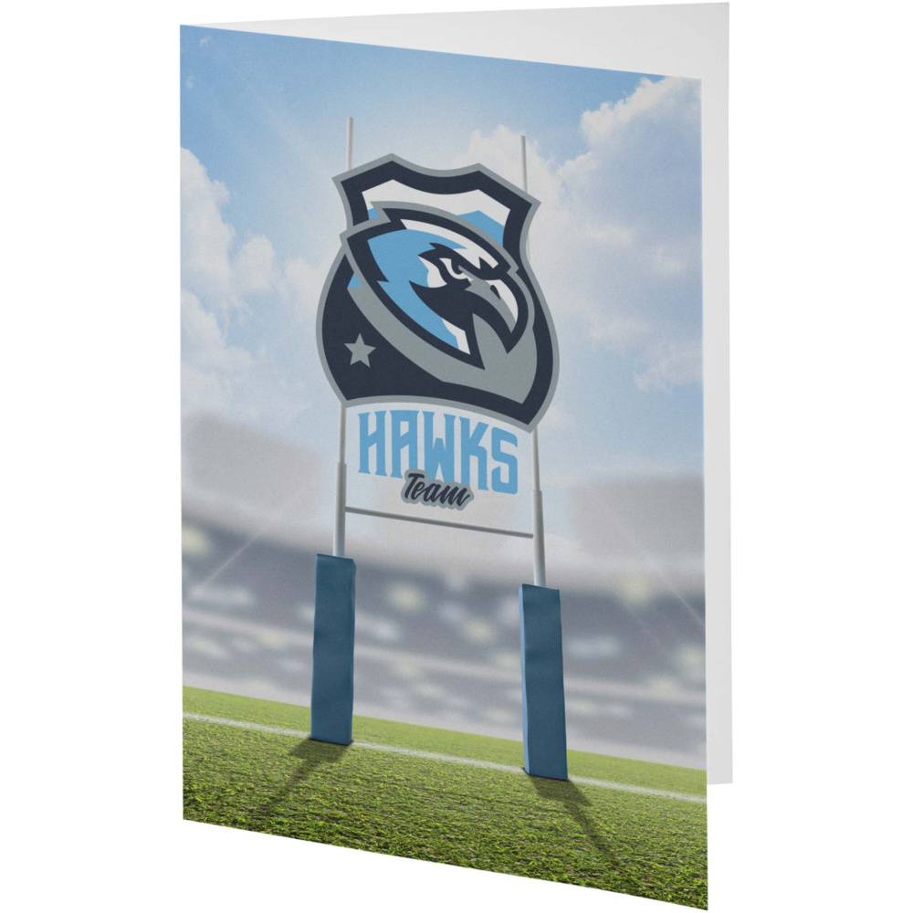 Logo trade corporate gifts image of: Herald A5 greeting card