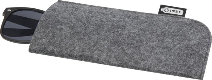 Logo trade promotional merchandise picture of: Felta GRS recycled pouch for glasses