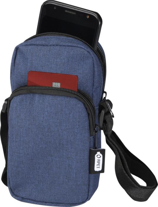 Logo trade business gift photo of: Ross GRS recycled phone pouch