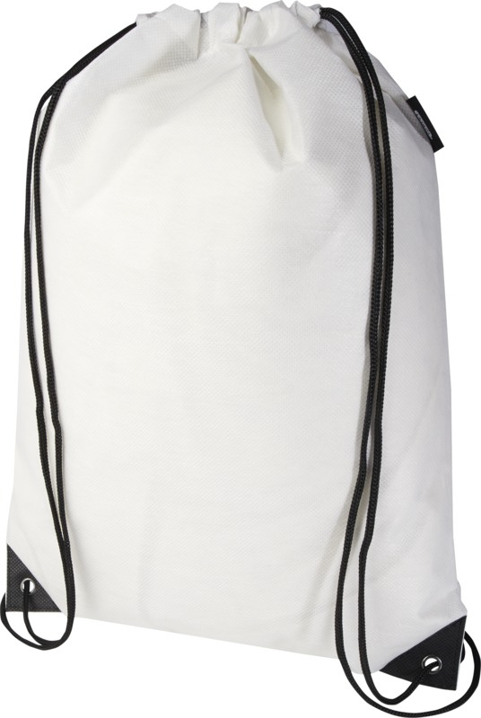 Logo trade promotional giveaways image of: Evergreen GRS recycled non-woven drawstring bag 5L