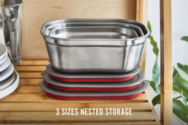 Logotrade business gifts photo of: Black+Blum Mealprep Box 3pcs Set Small, Medium, Large