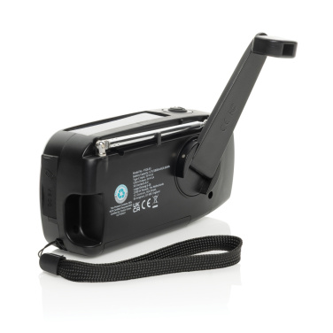 Logotrade promotional gift image of: RescueWave RCS recycled plastic emergency radio