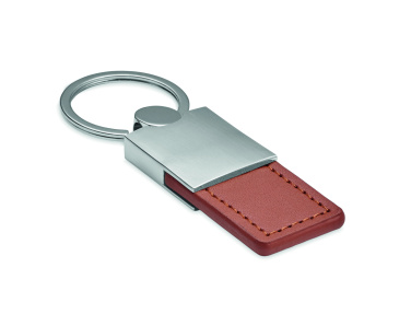 Logotrade advertising product image of: PU and metal key ring Helsinki