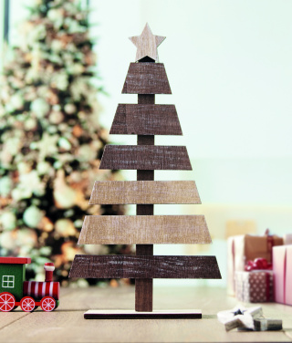 Logo trade promotional gifts image of: Wooden Christmas tree