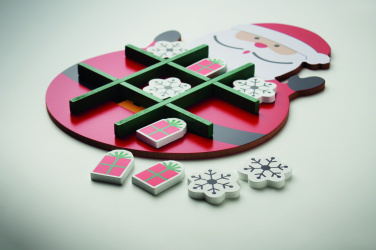 Logo trade promotional item photo of: Christmas wooden tic tac toe