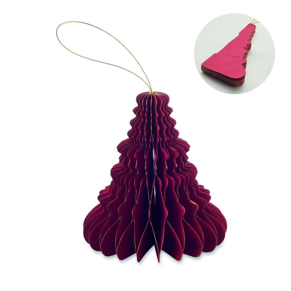 Logo trade promotional items picture of: Christmas paper tree hanger