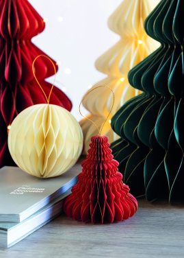 Logo trade promotional giveaways image of: Christmas paper tree hanger