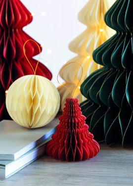 Logo trade corporate gifts image of: Christmas paper tree hanger